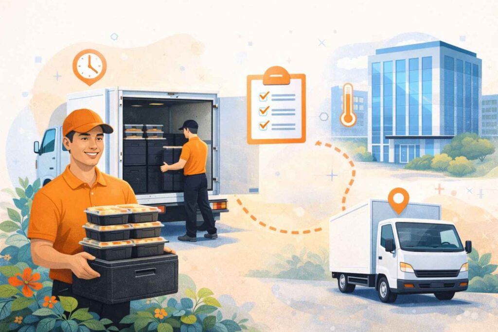 distribusi makanna karyawan
